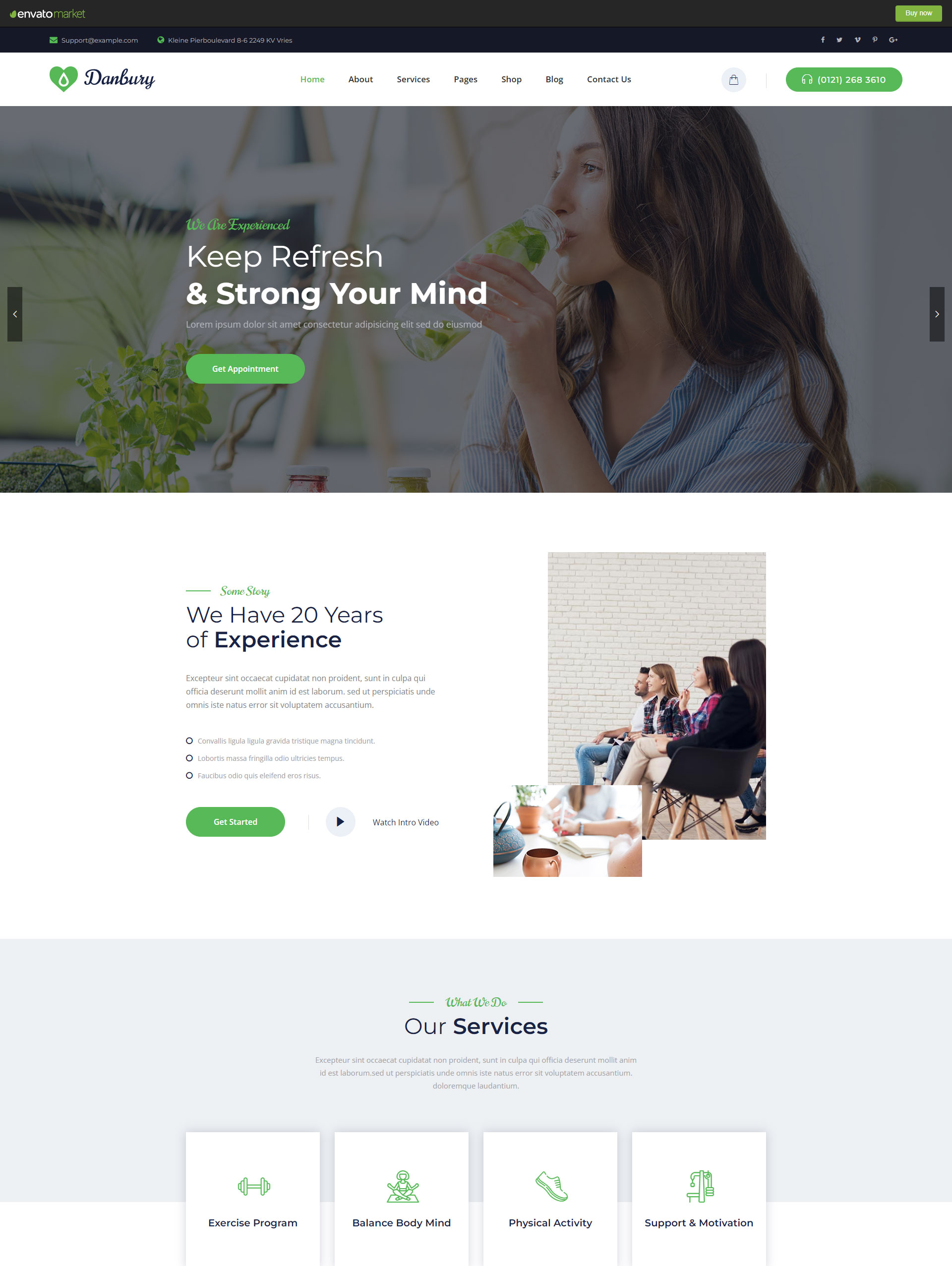 Mẫu thiết kế website huấn luyện viên 2